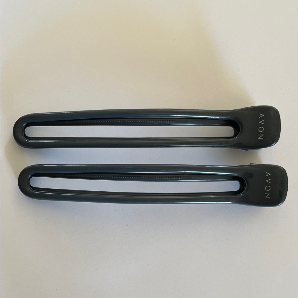 Vtg 90s Avon Techniques Hair Styling Tool Vented Brush Ball Tip Gray & Black